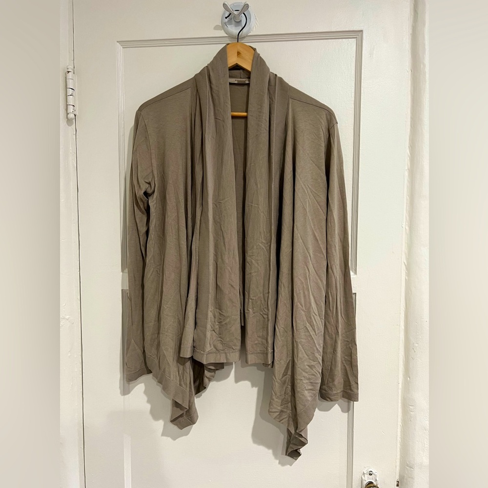Allsaints grey drapey cardigan